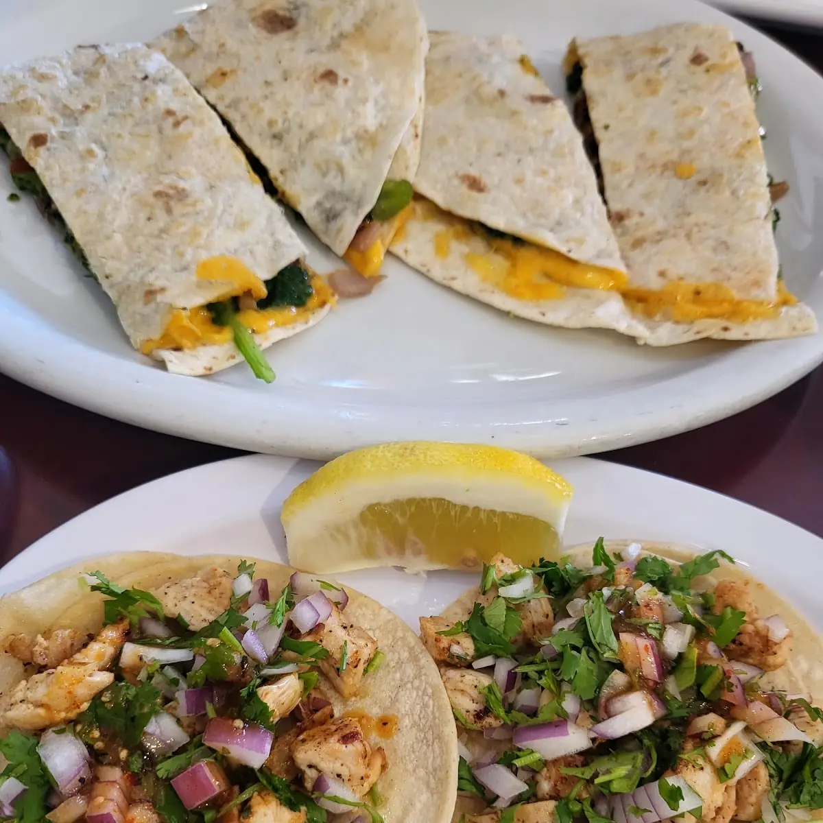 Chicken Taco Veggie Quesadilla