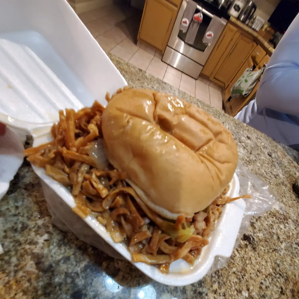 Chow Mein Sandwich