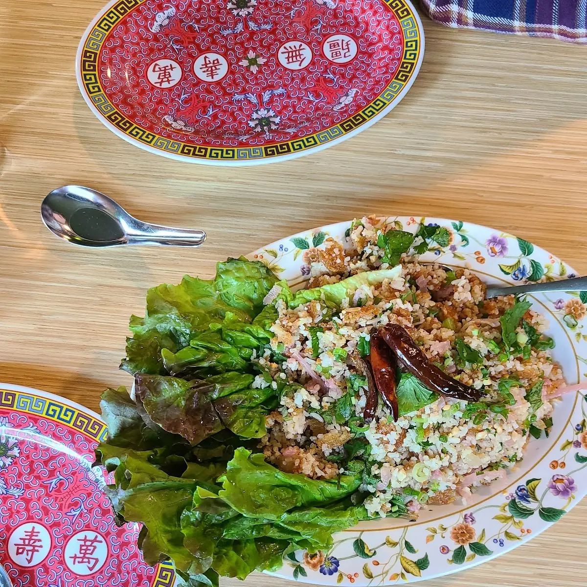 Crispy Rice Salad Nam Khao