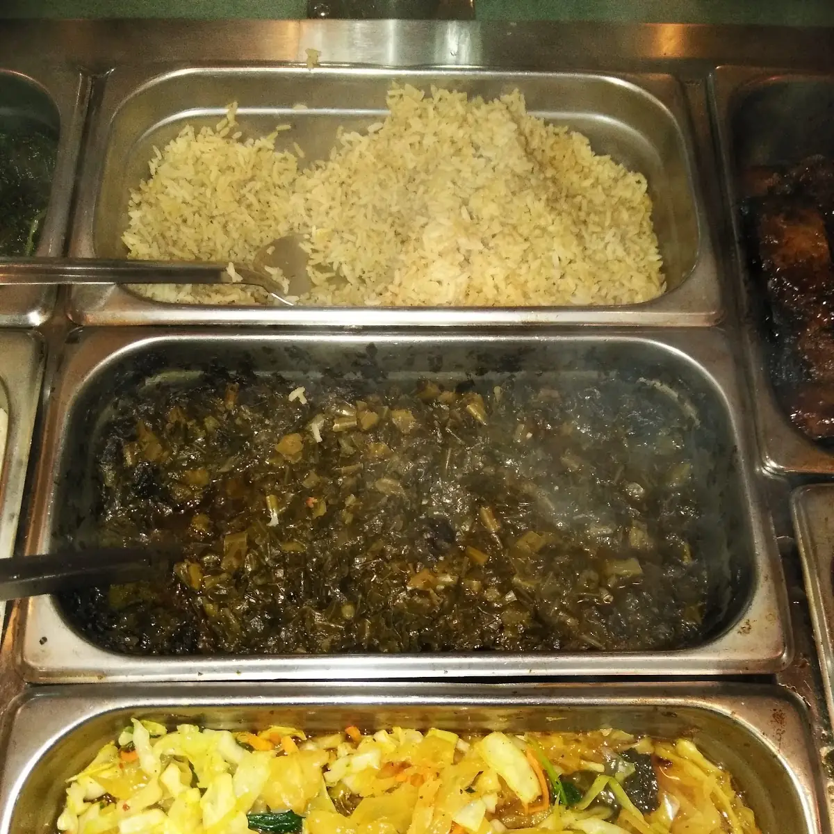 Cabbage Collard Greens Brown Rice