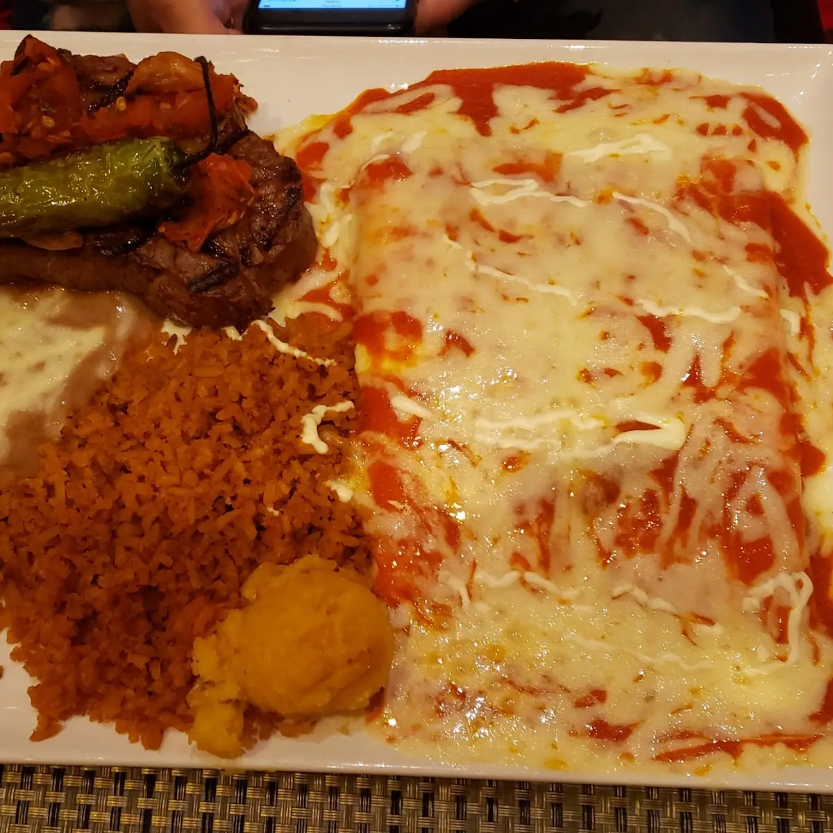 Cheese Enchilada Plate