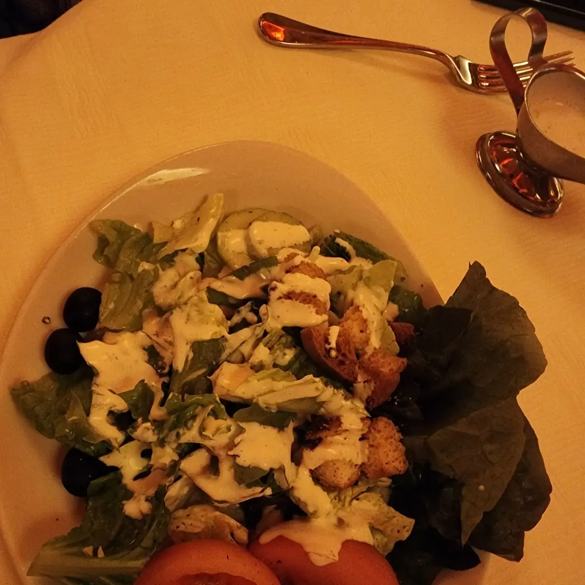 Spinach Salad Flambé