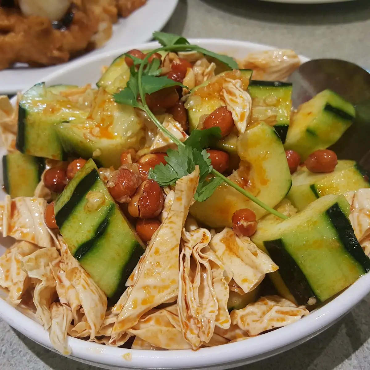 Bean Curd Skin Cucumbers Peanuts