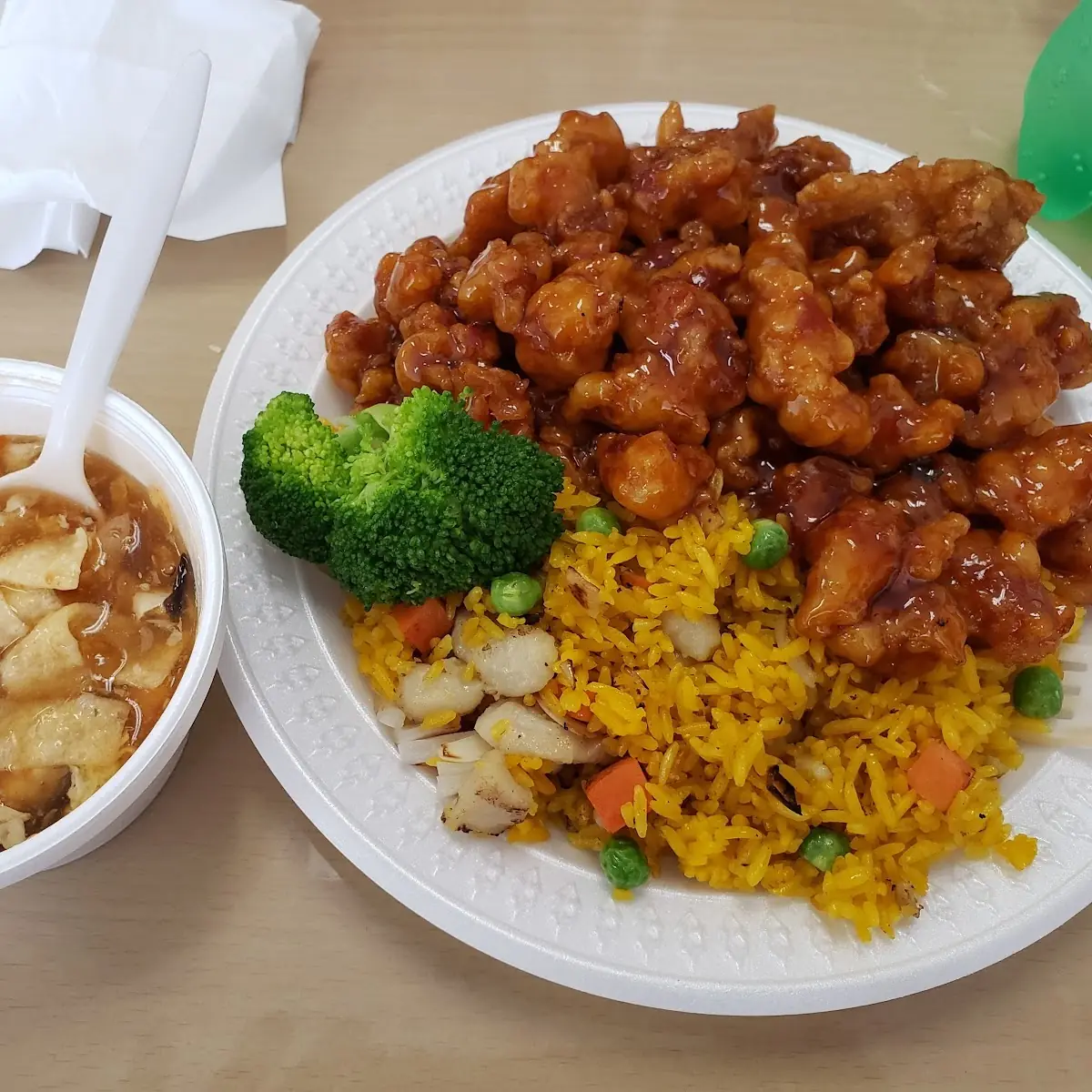 Honey Chicken Egg Foo Young