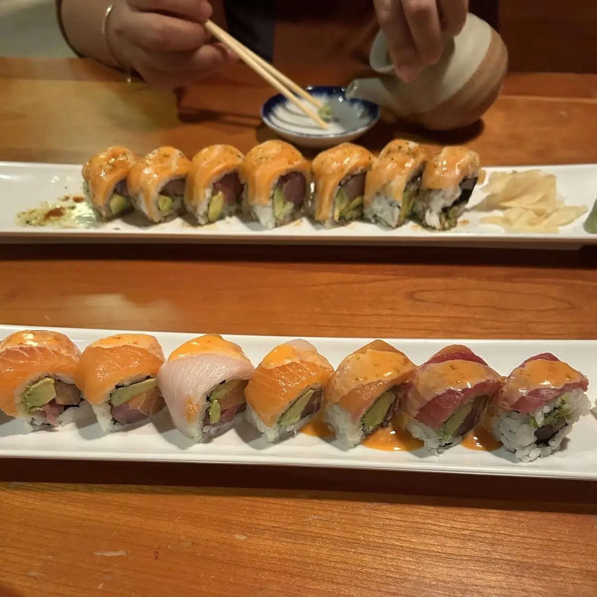 Assorted Sushi Rolls and Nigiri