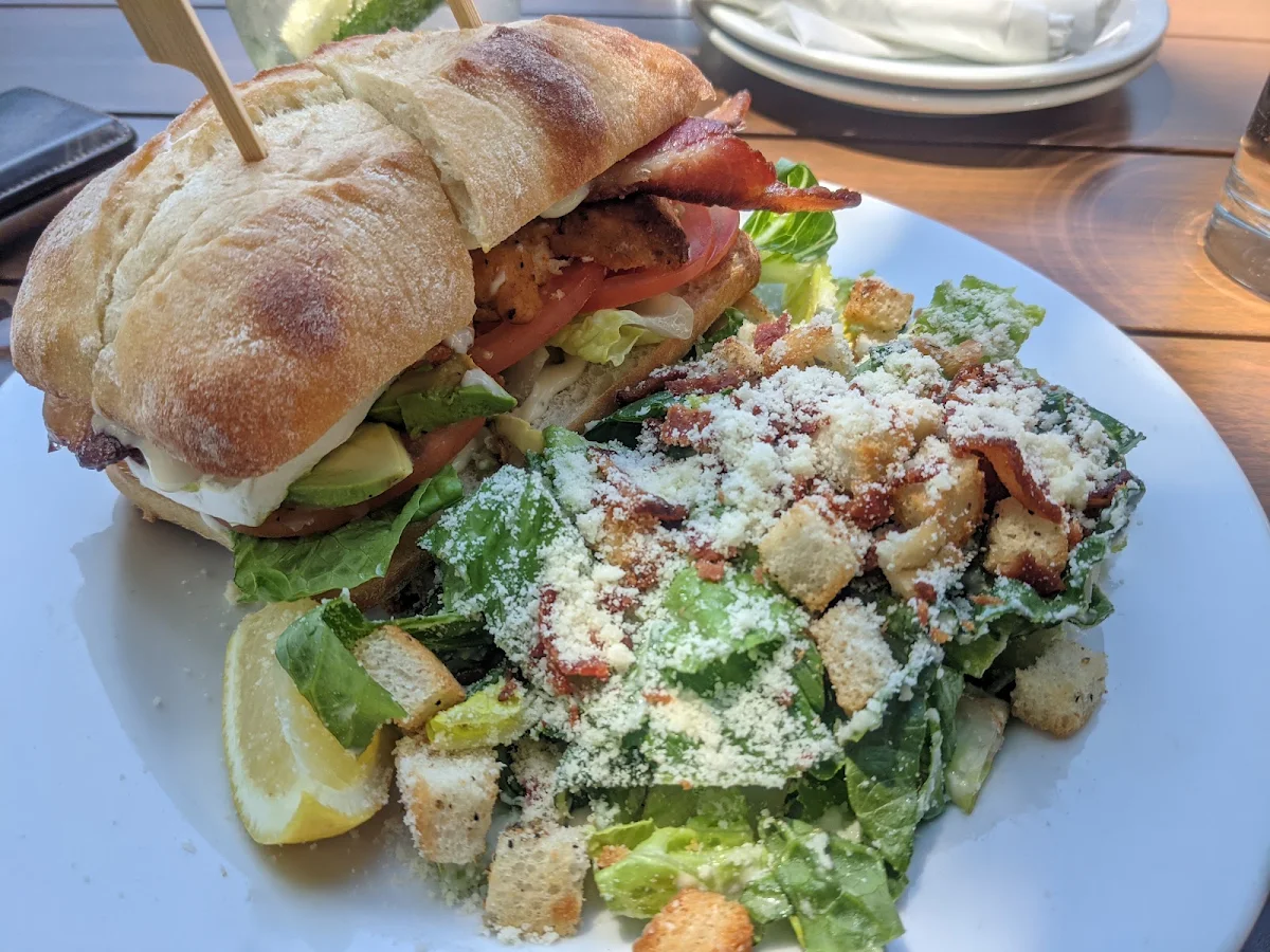 Club Sandwich with Caesar Salad, Church St. Garage Bar