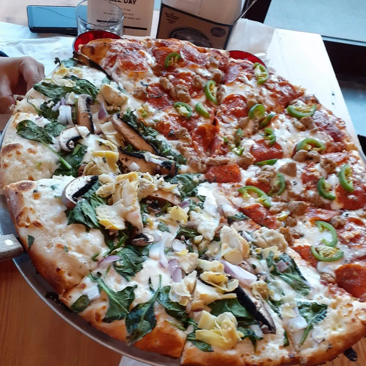 Half Tomato and Half Olive Oil Base Pizza