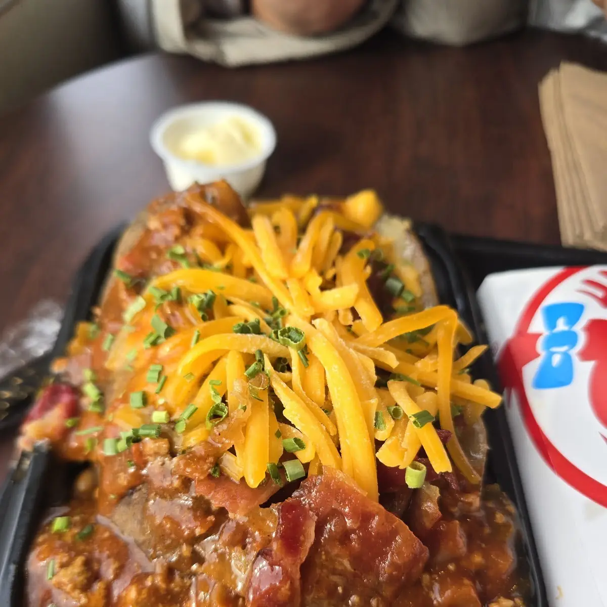 Chili & Cheese Baked Potato