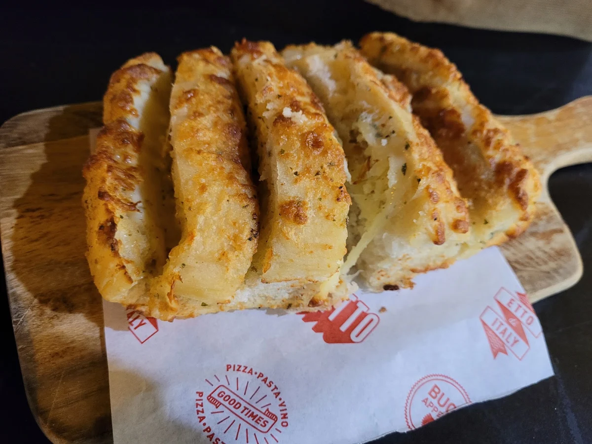 Cheesy Garlic Bread, Etto Pasta Bar - South Melbourne