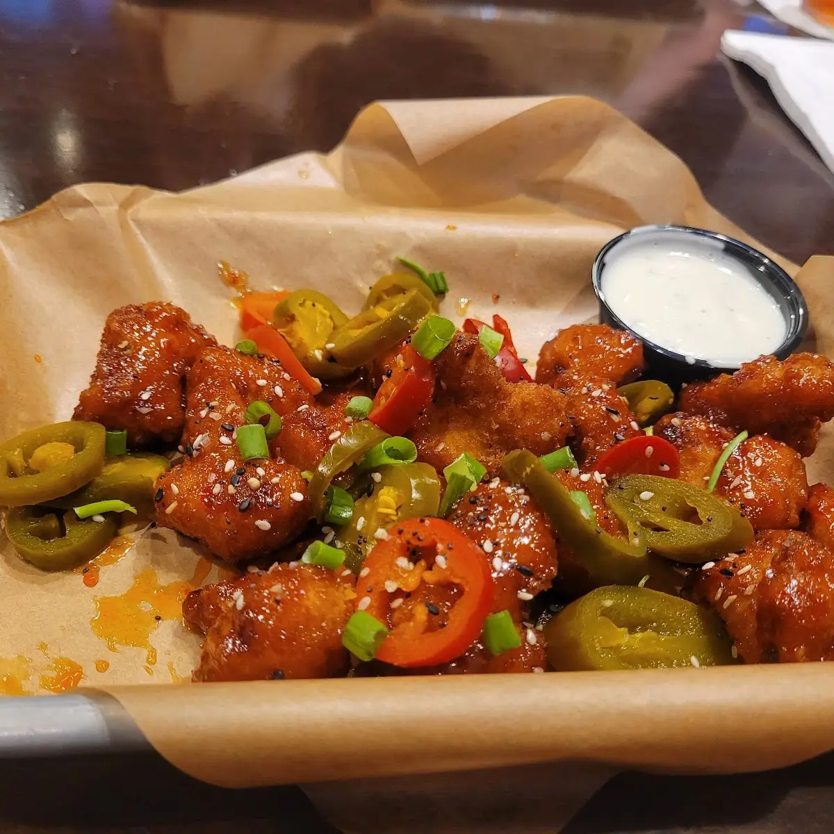 Asian Zing Cauliflower Wings