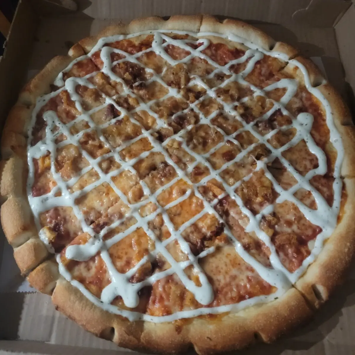 Chicken Bacon Ranch Pizza