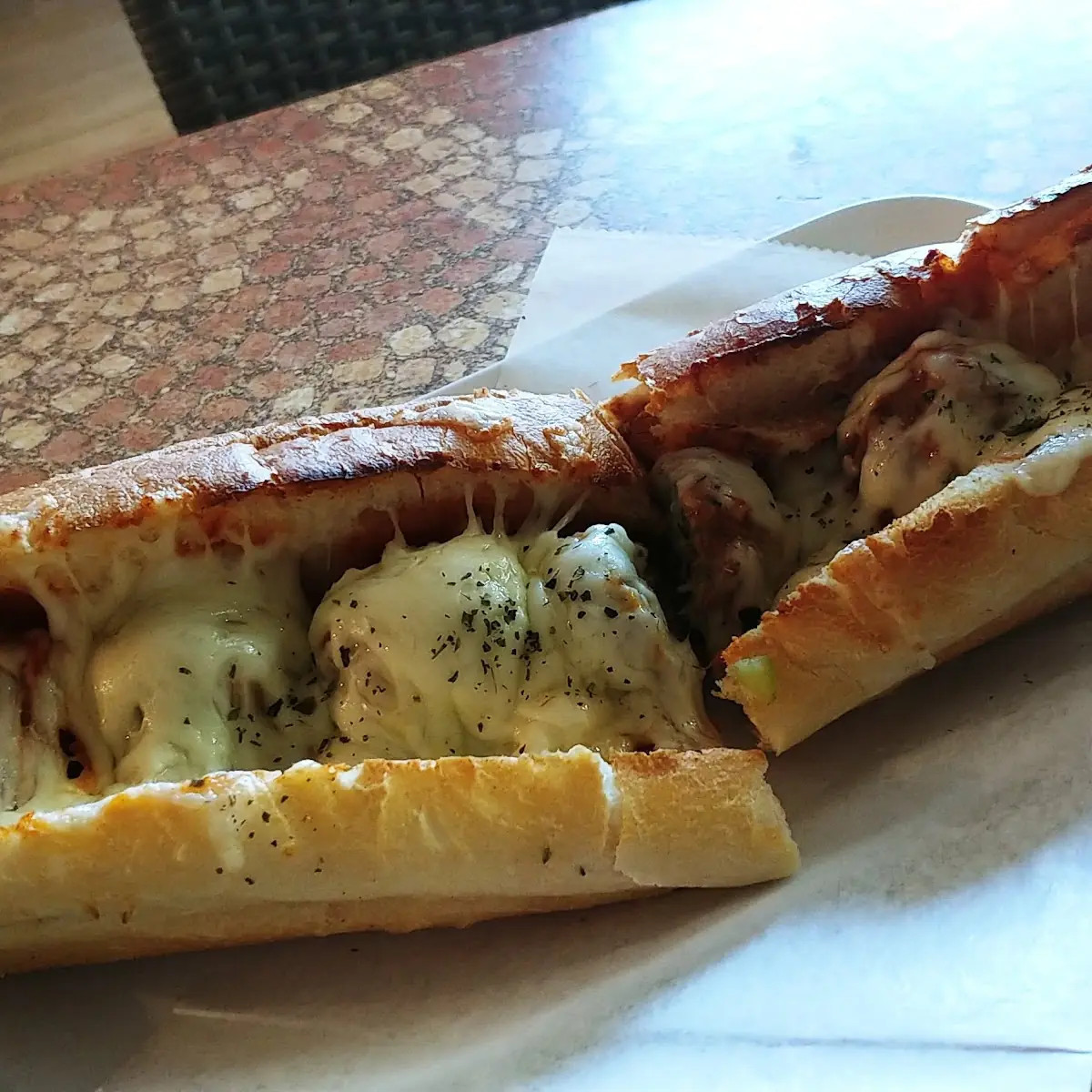 Meatball Sub with Sauce & Cheese