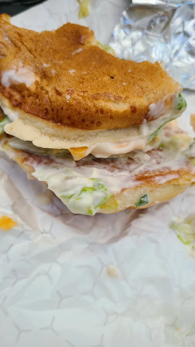 Mayonnaise Puddle Sandwich, Church's Texas Chicken