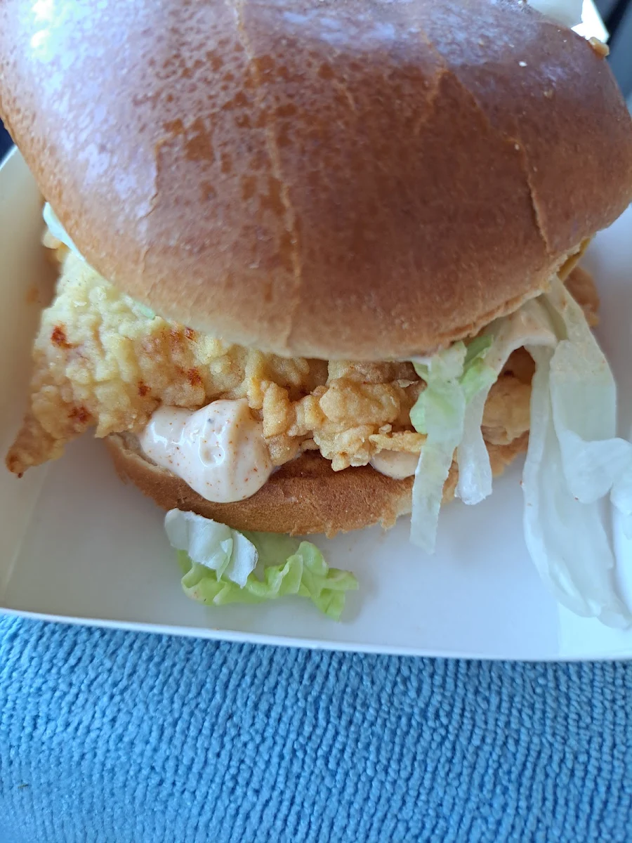 Spicy Chicken Sandwich, Church's Texas Chicken