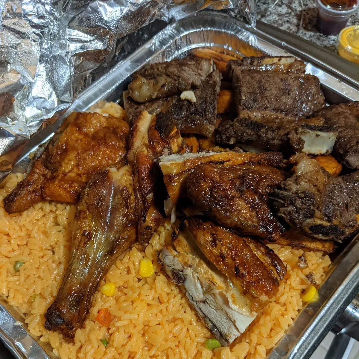 1 2 Beef Ribs 1 2 Chicken Combo