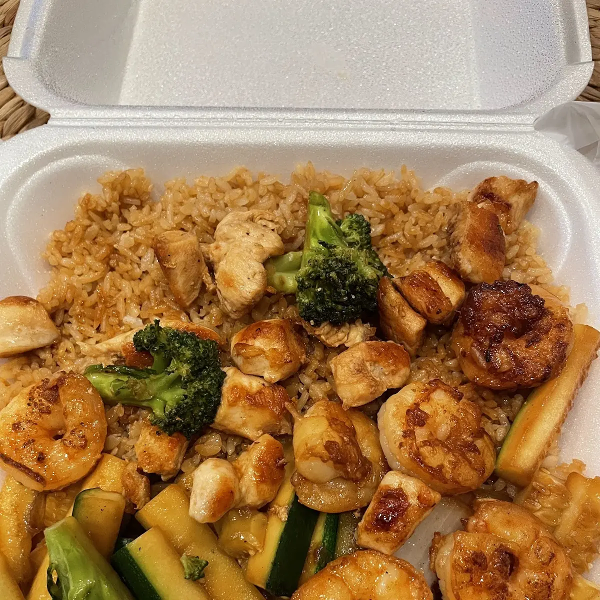 Hibachi Shrimp and Chicken