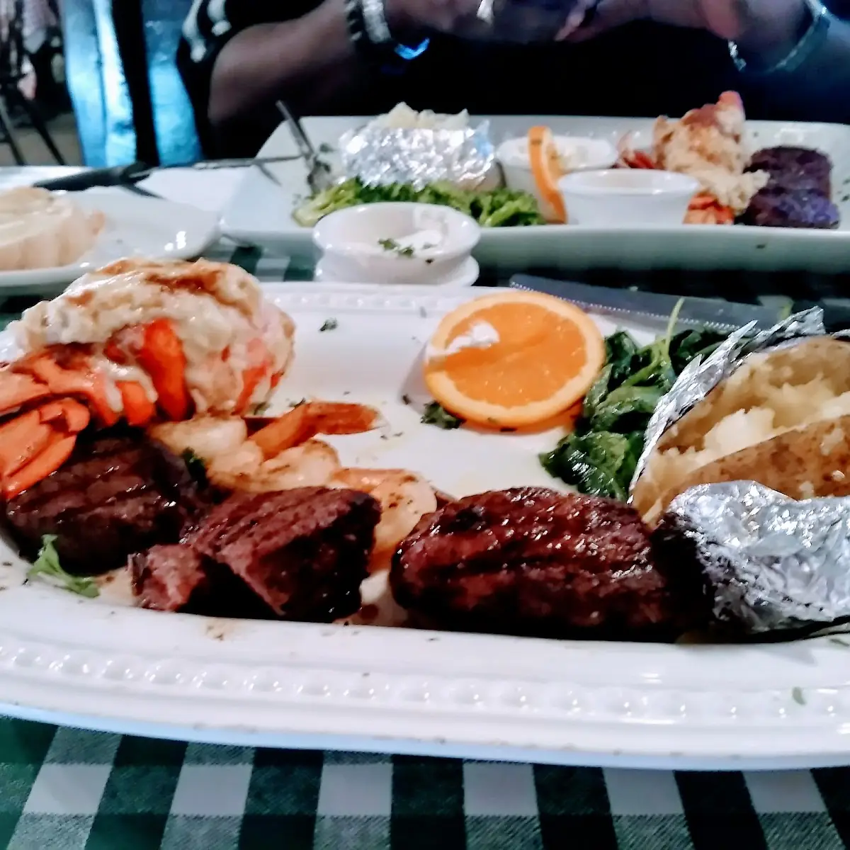 Filet Mignon and Grilled Shrimp