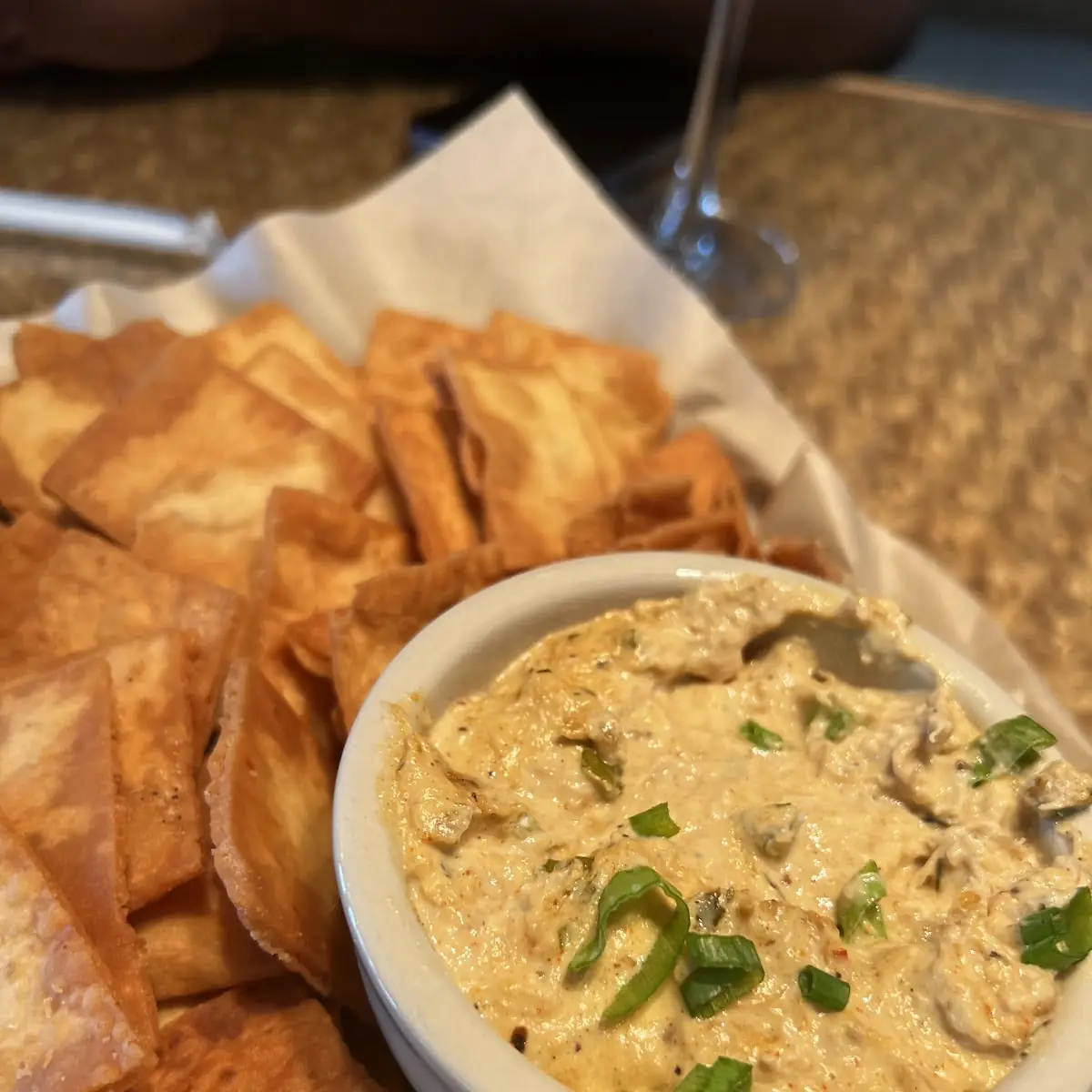 Shrimp & Crab Dip with Pita Chips