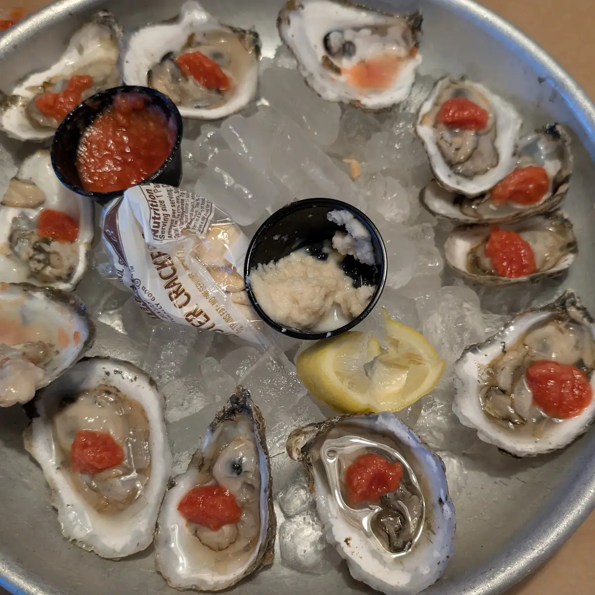 Raw Oysters on Half Shell Half-Dozen - GF