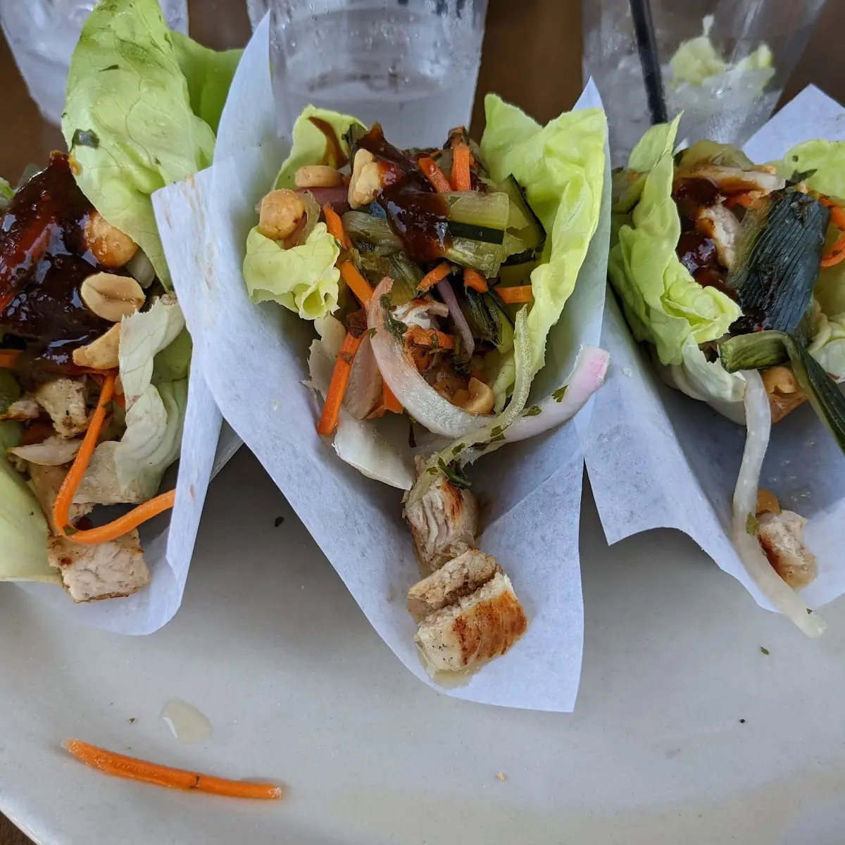 Thai Chicken Lettuce Wraps