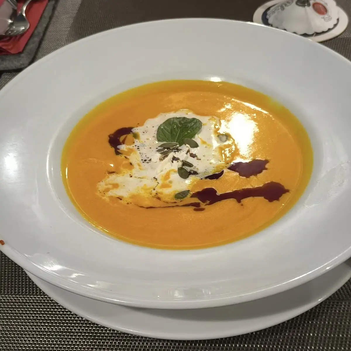 Kürbissuppe, Gasthaus Plettenberg