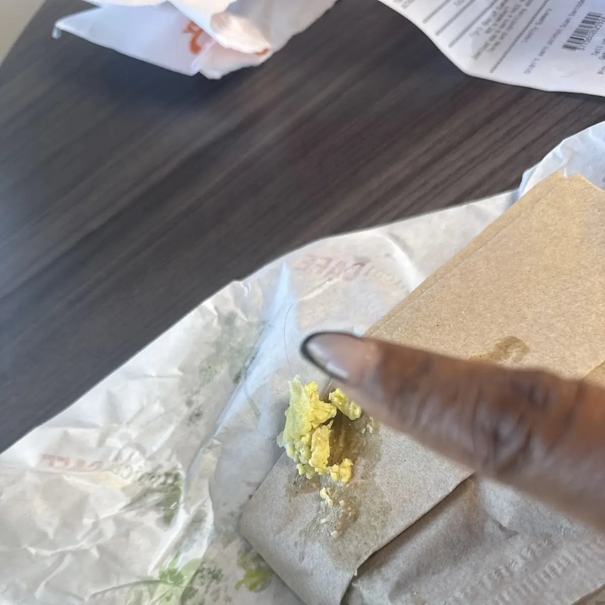 Hair in My Egg Wrap