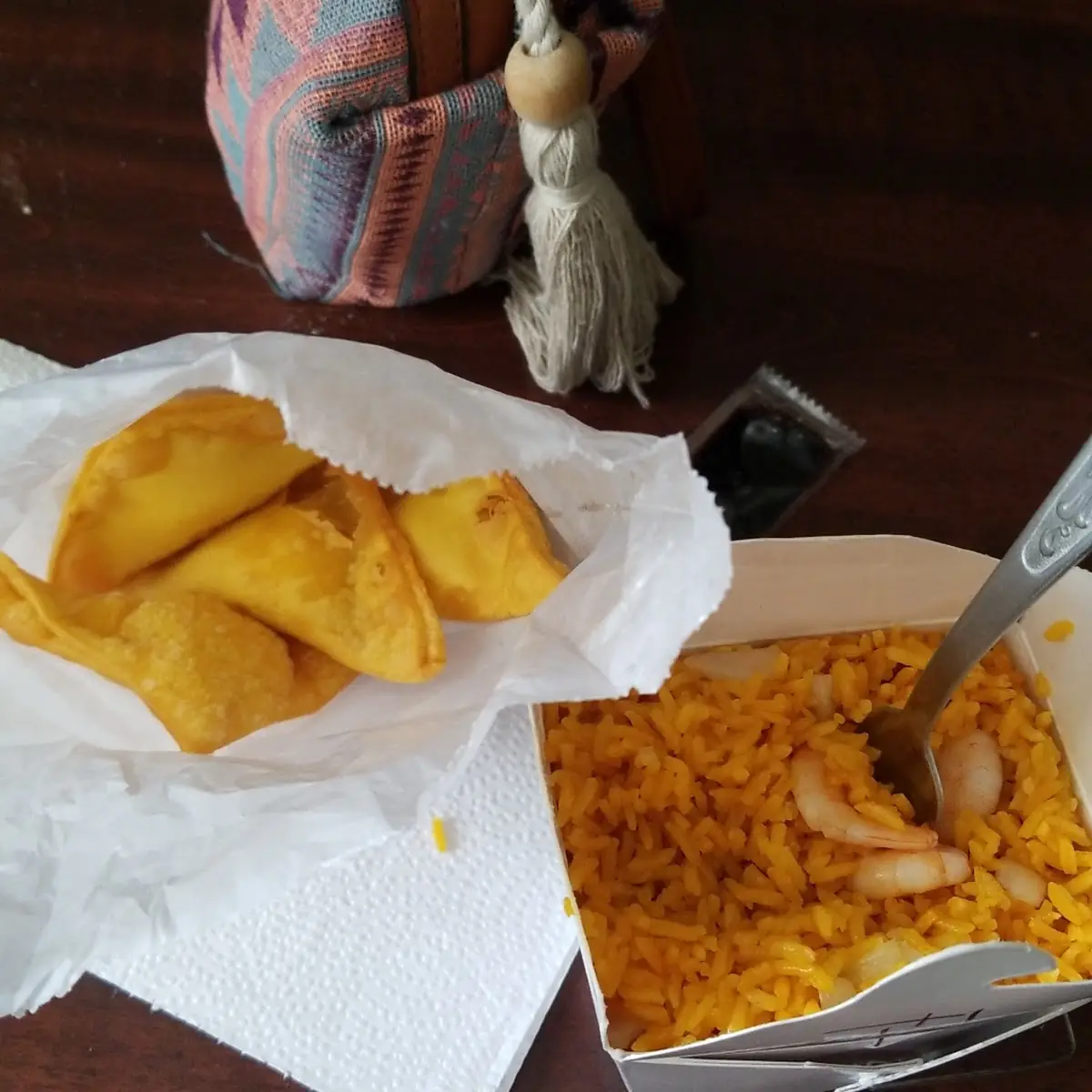 Shrimp Fried Rice and Rangoons