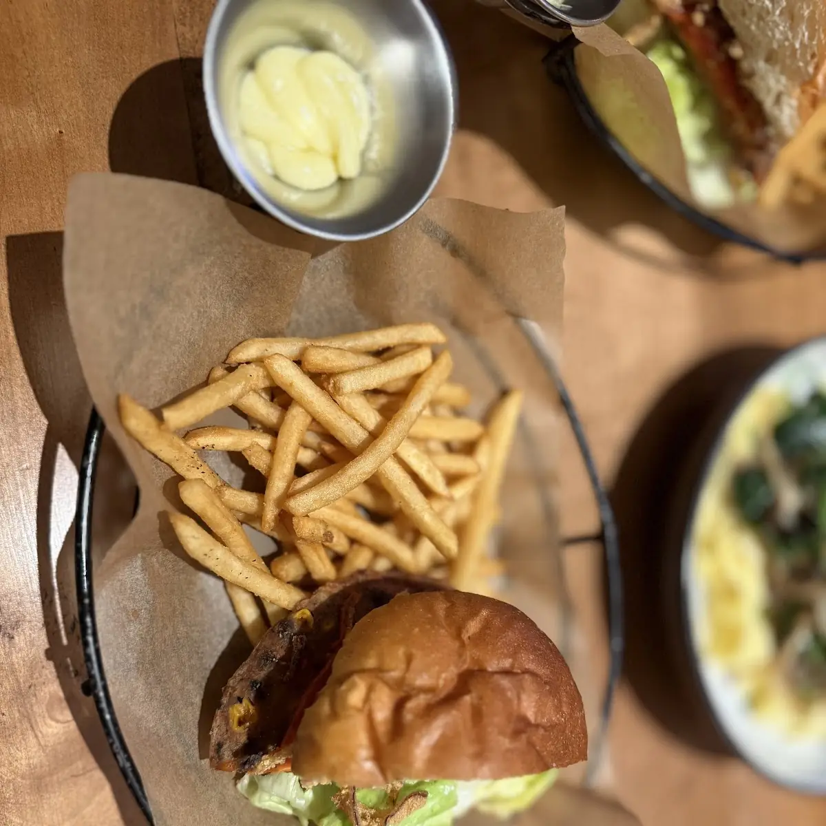 Veggie Burger and Fries