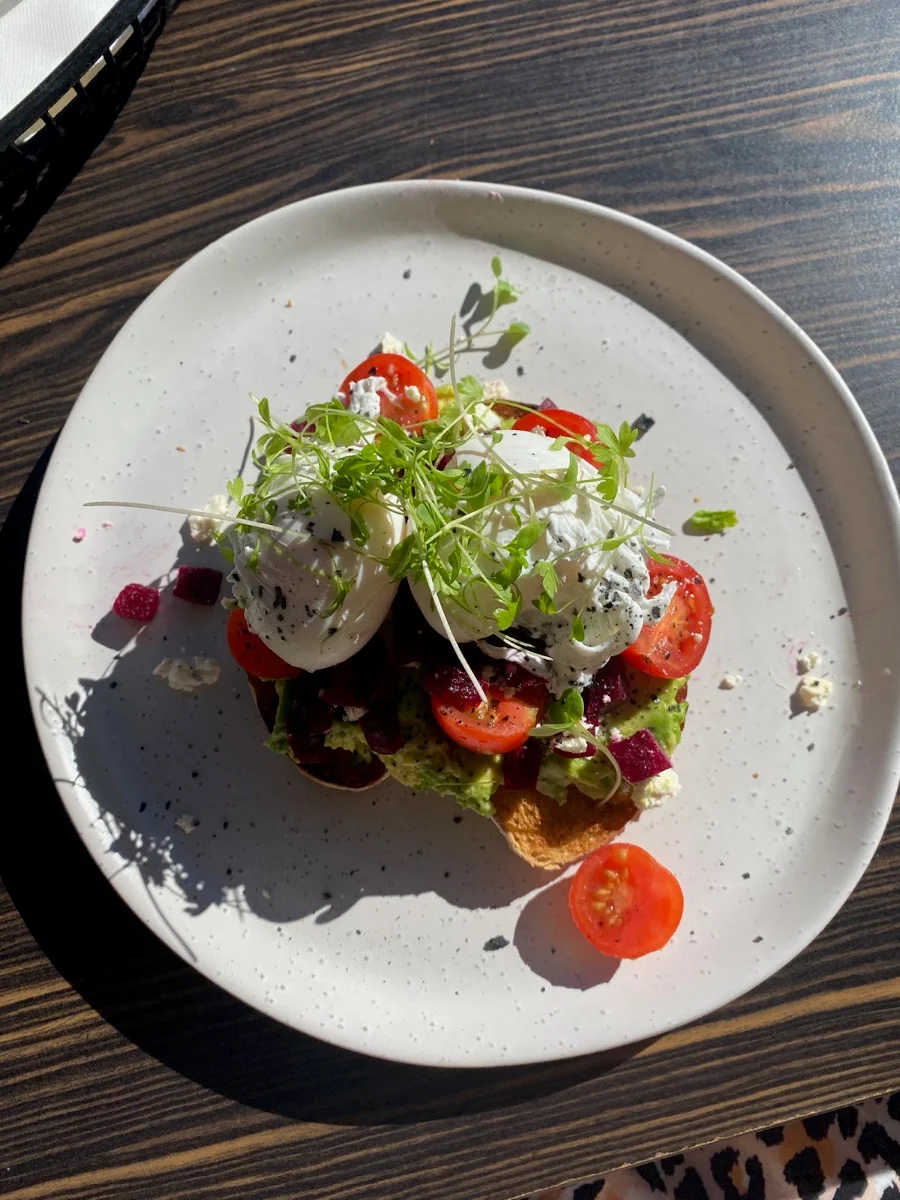 Smashed Avocado with Poached Eggs, Transit Tavern