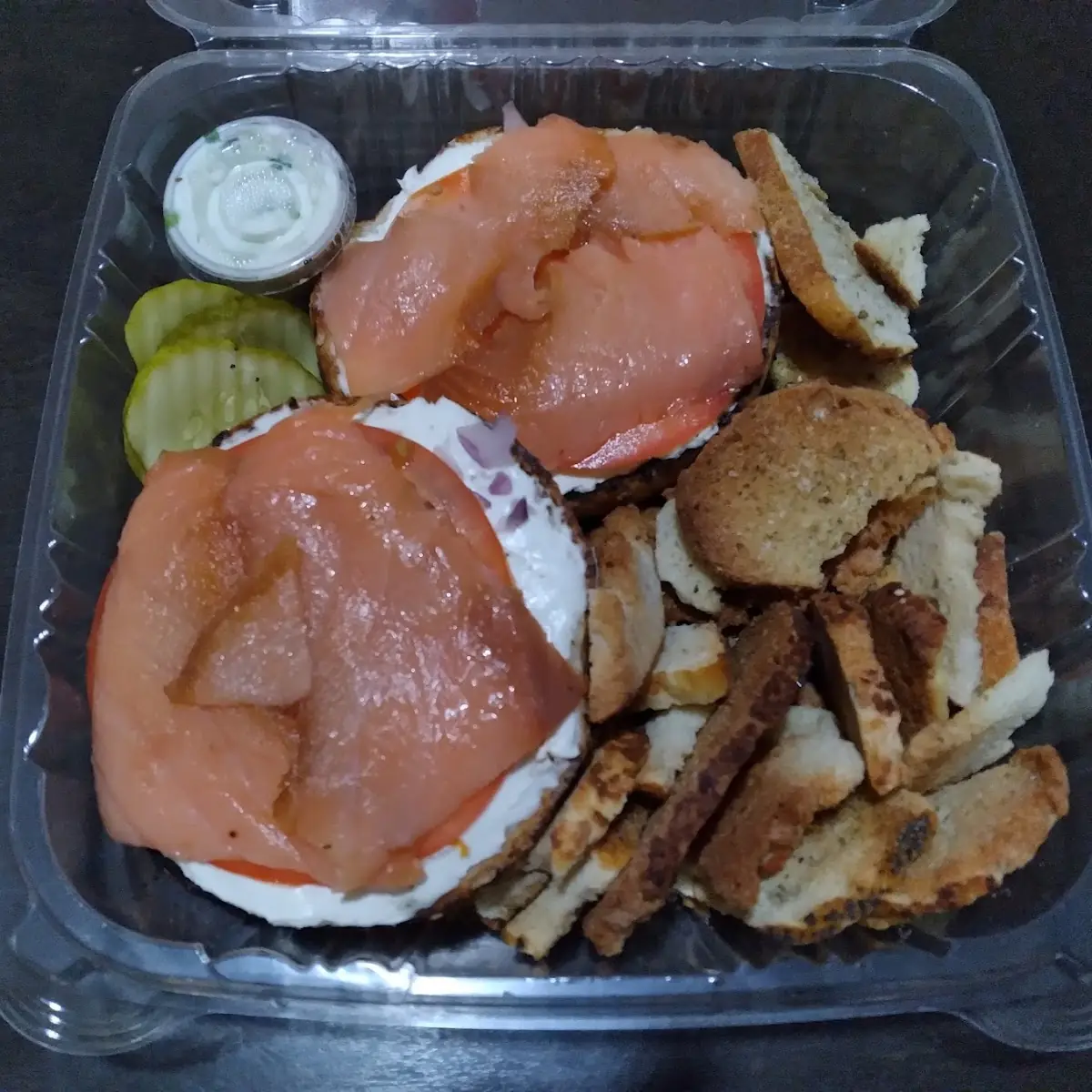 Lox with Everything Bagel