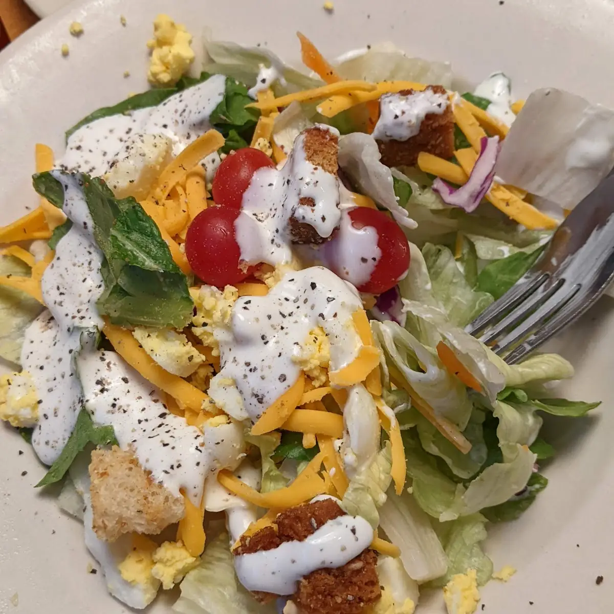 House Salad with Ranch Dressing