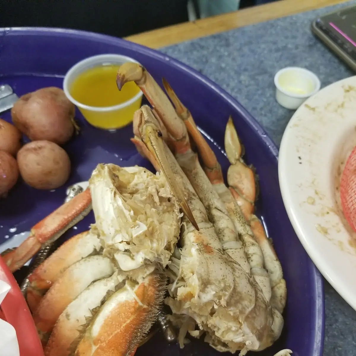 Boiled Blue Crabs
