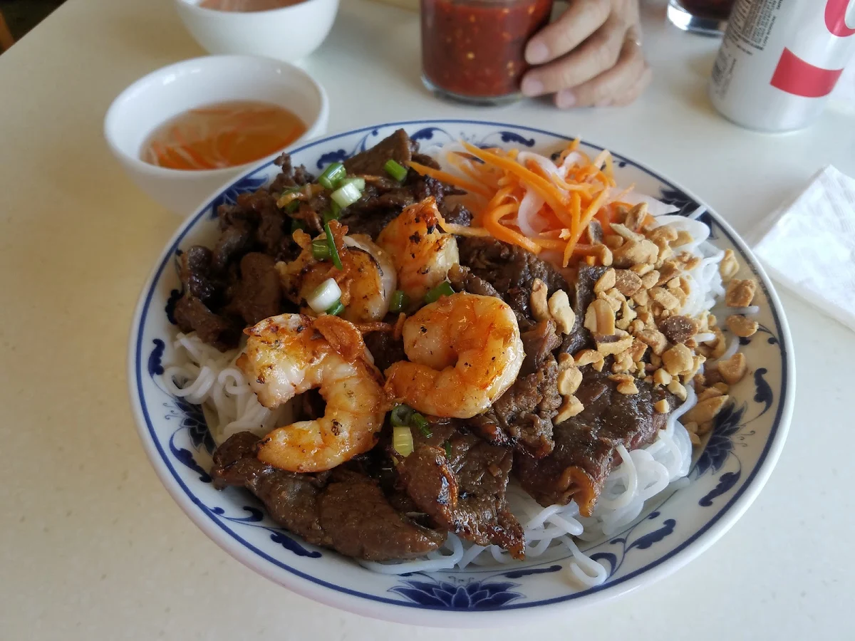 Bun Thit Nuong Cha Gio Marinated Pork and Egg Roll