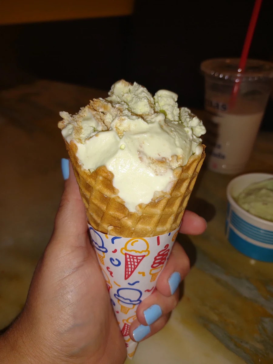 Key Lime Pie Ice Cream in a Cone