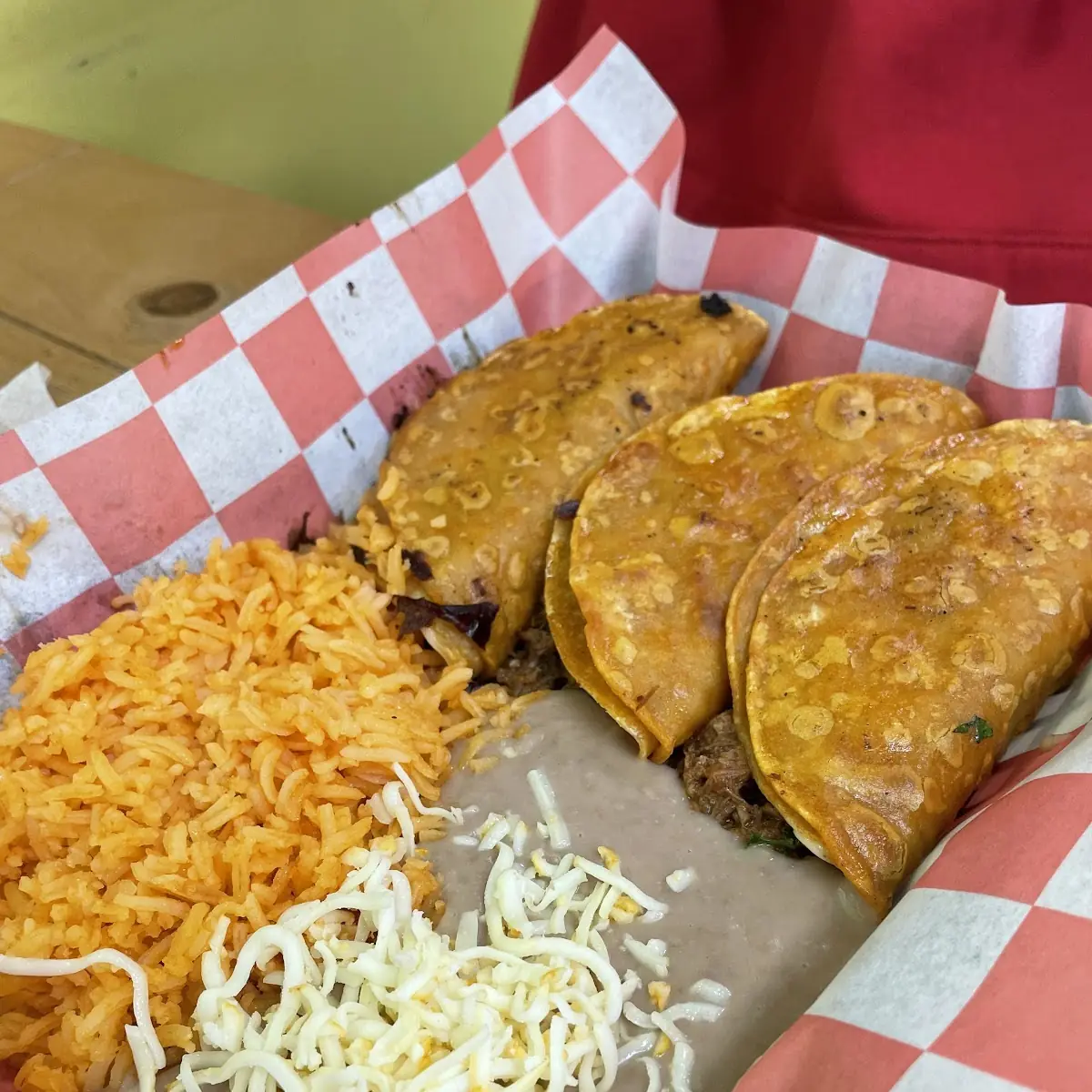 Queso Birria Taco Meal