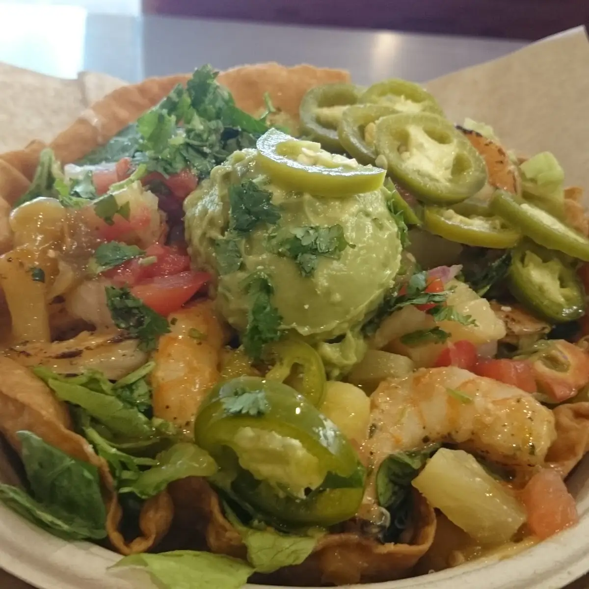 Shrimp Mango Taco Salad