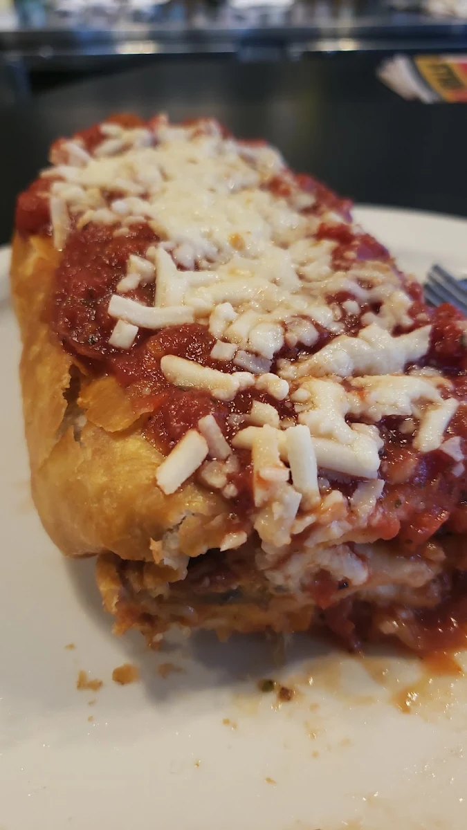 Vegan Pizza Roll, Home Plate Restaurant