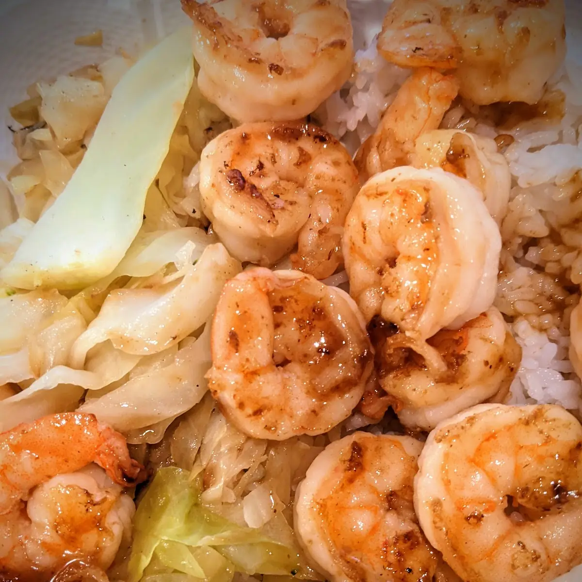 Shrimp White Rice Mixed Vegetables