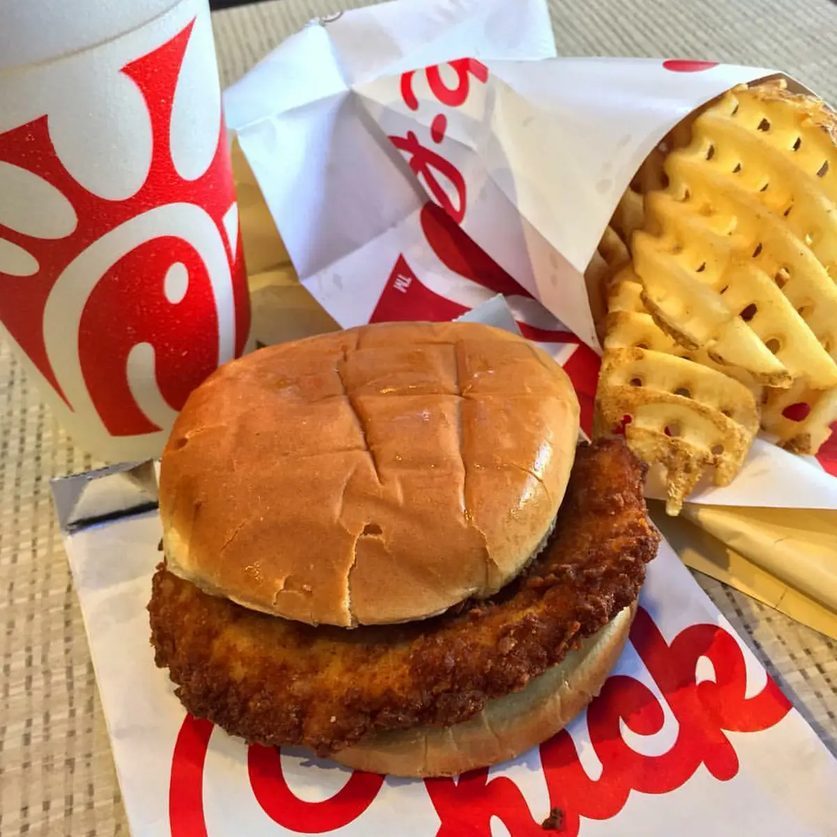 Chick-Fil-A Sandwich with Waffle Fries