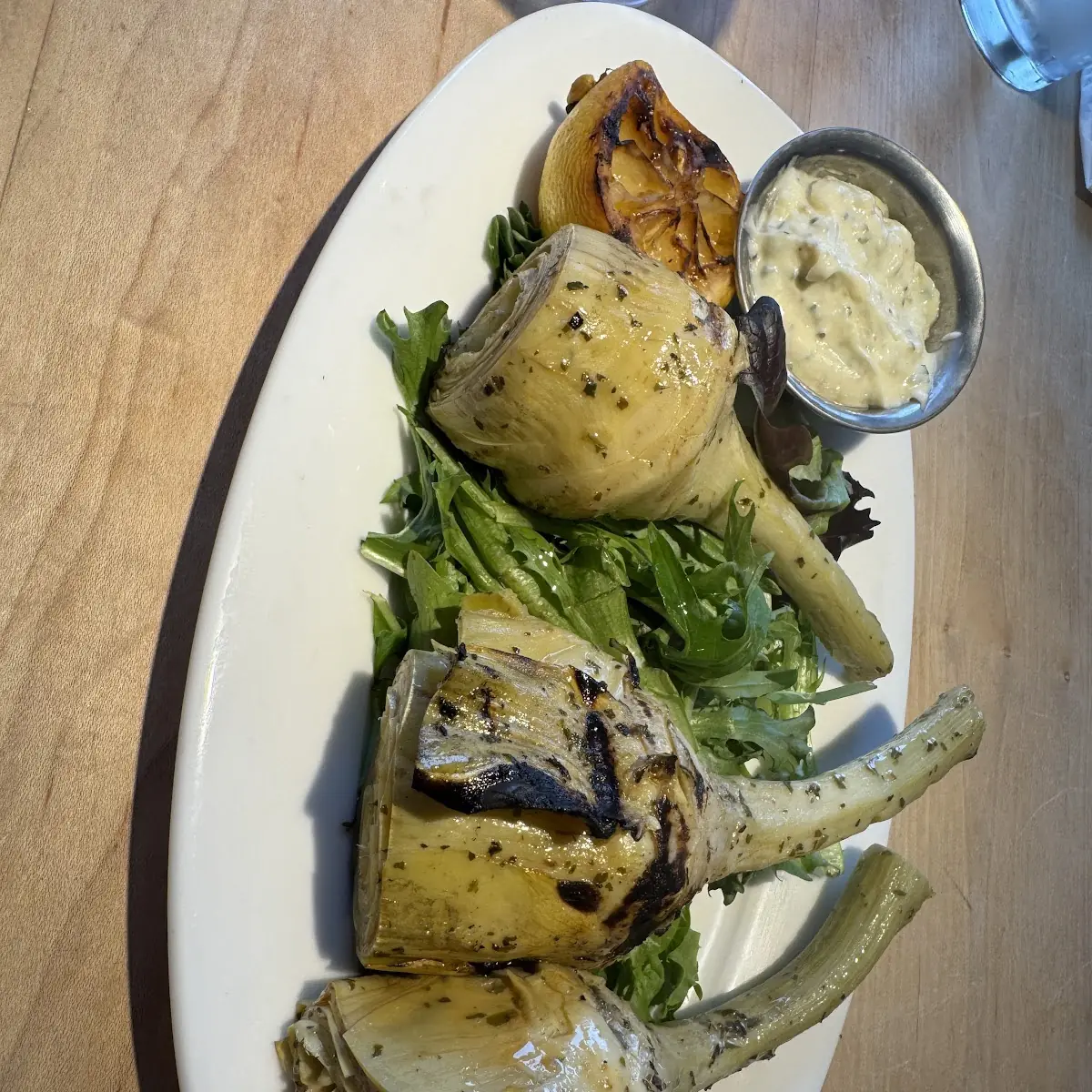 Grilled Artichoke Hearts