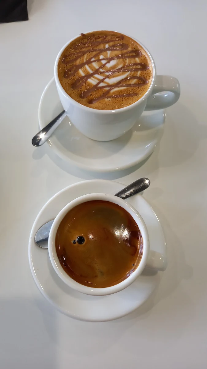 Long Black and Cappuccino, blossom cafe