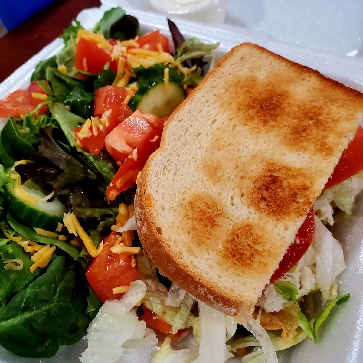 Chicken Salad Sandwich Side Salad