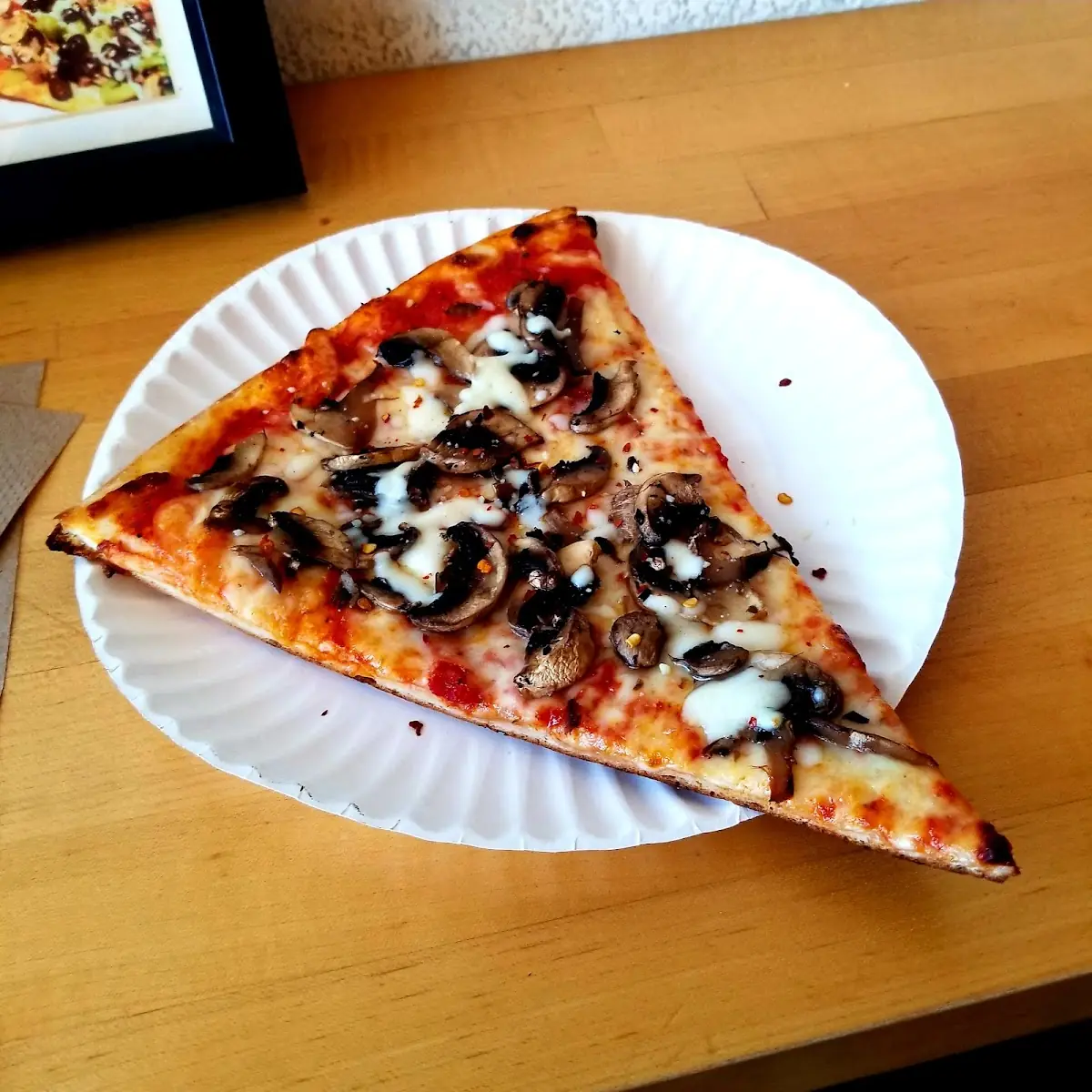 Mushroom Pizza Slice