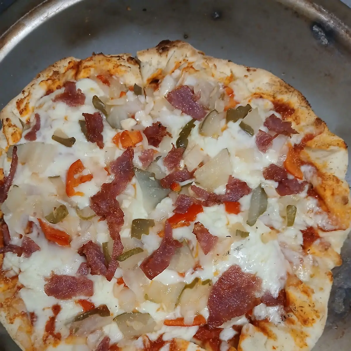 Canadian Bacon and Pineapple Pizza