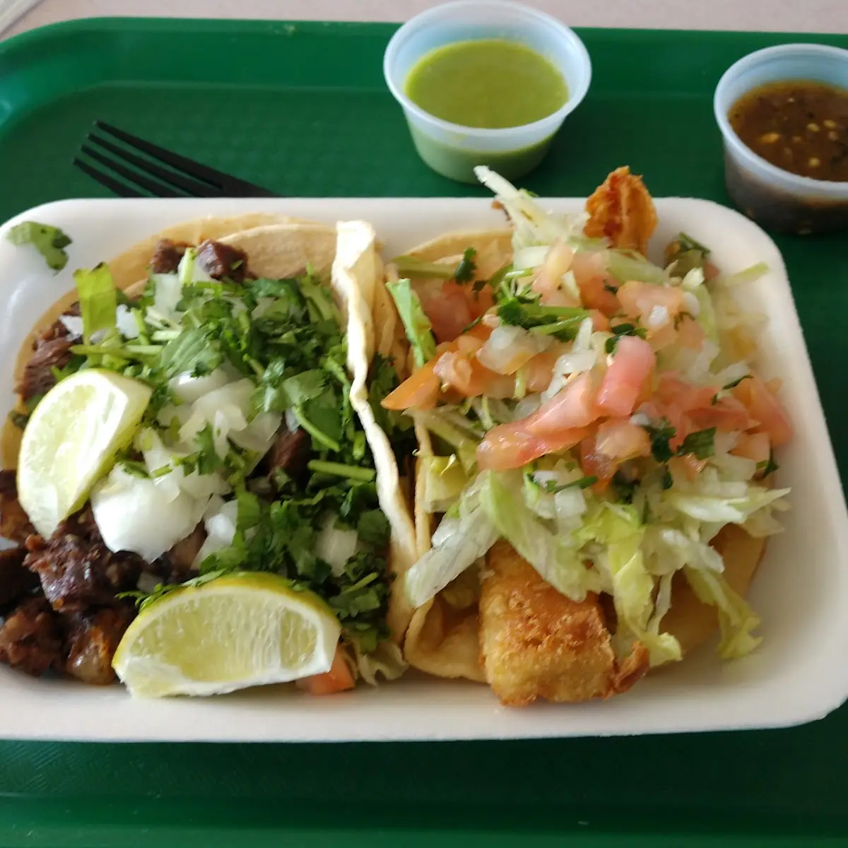 Fish Taco and Cebesa Taco