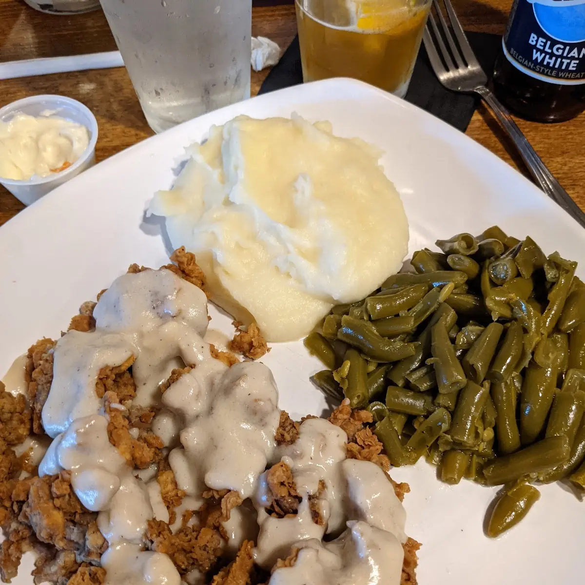 Open Biscuit with Homemade Sausage Gravy
