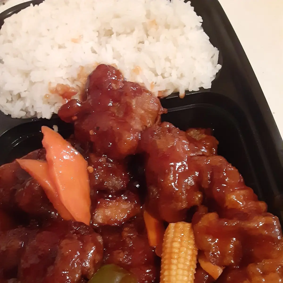 General TSO's Chicken w White Rice