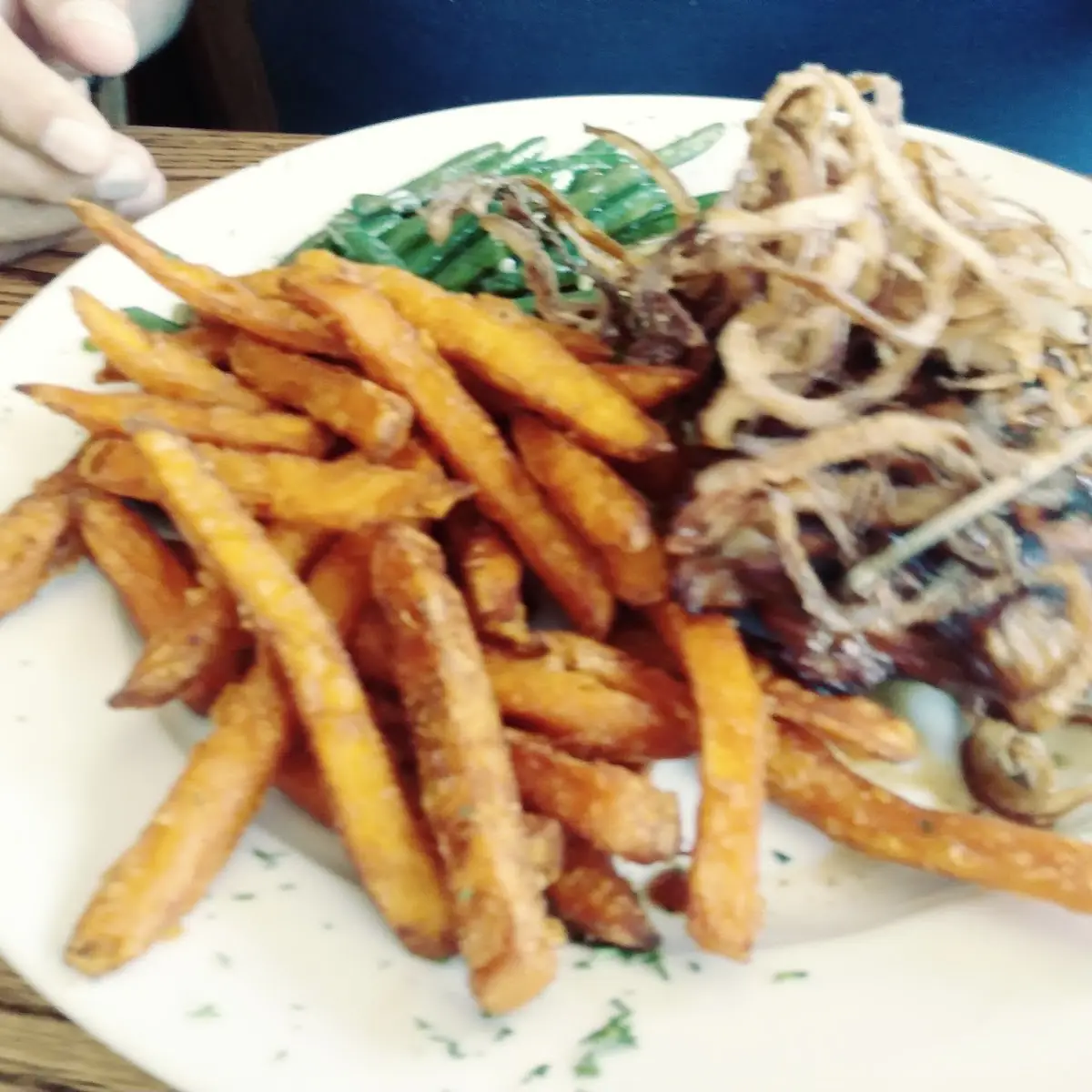 Cheeseburger with Fried Onions