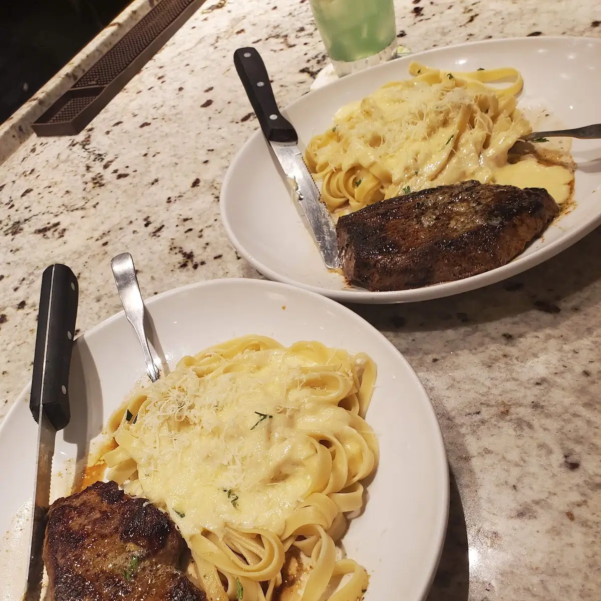 Steak and Fettuccine Alfredo