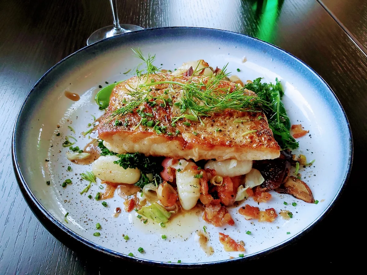 Local Cod Potato Gnocchi Smoked Capelin Vinaigrette, Canvas Cove Bistro